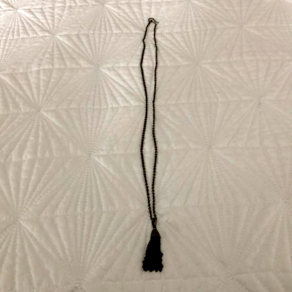 Silver Tassel Necklace
